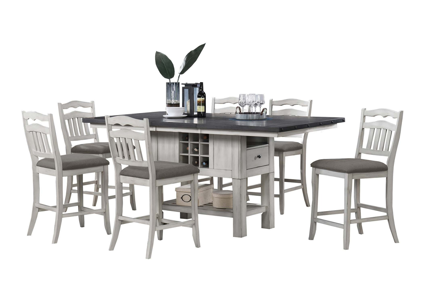7pc Counter Height Dining Set 2425