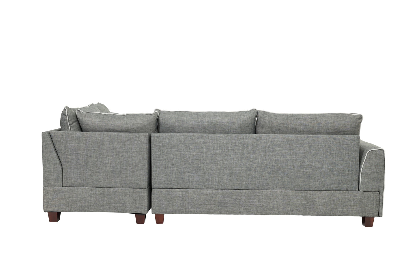 Steel 3-Pcs Sectional Sofa 6542