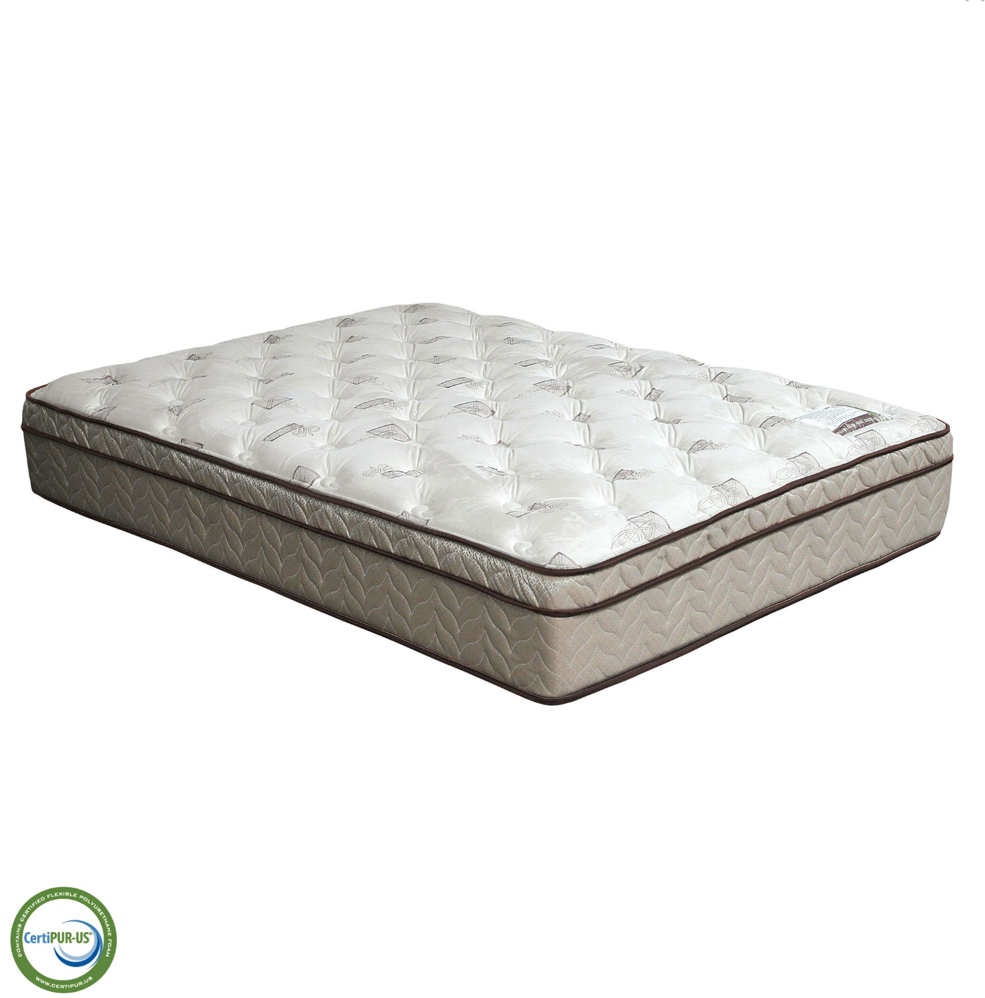 LILIUM EASTERN KING EURO PILLOW TOP MATTRESS
