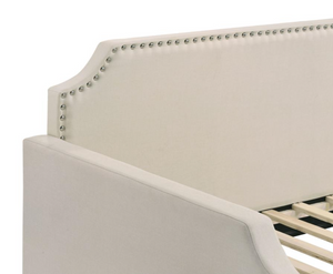 Olivia Upholstered Twin Daybed with Nailhead Trim