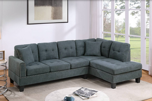 2pc Azure Sectional 8883