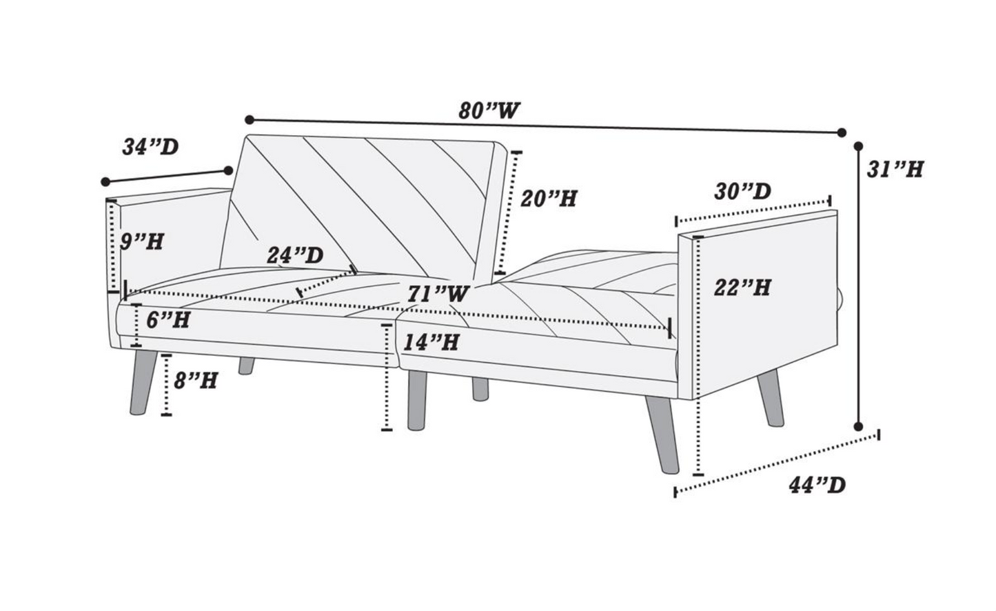 Adjustable Sofa 8506