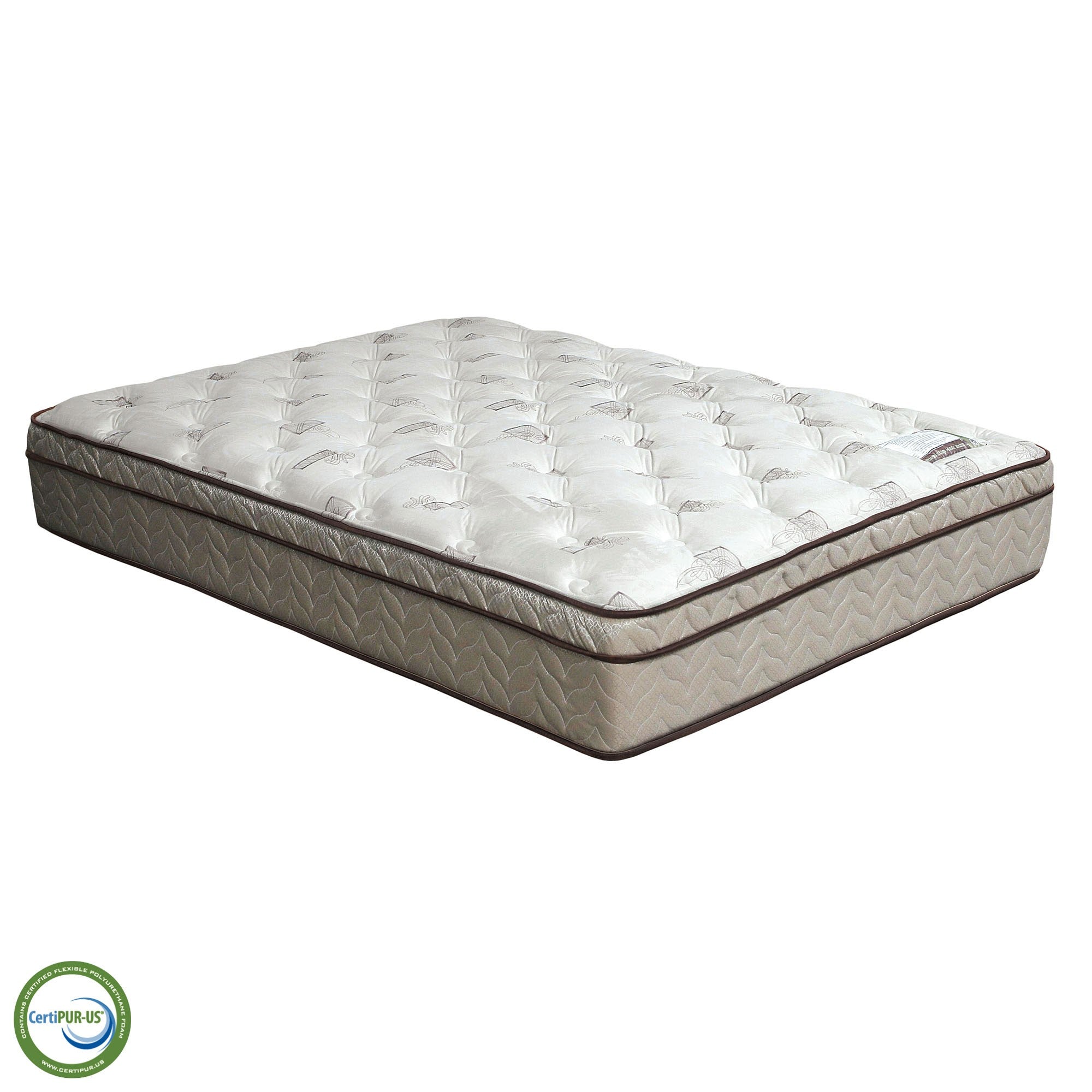 LILIUM TWIN SIZE EURO PILLOW TOP MATTRESS
