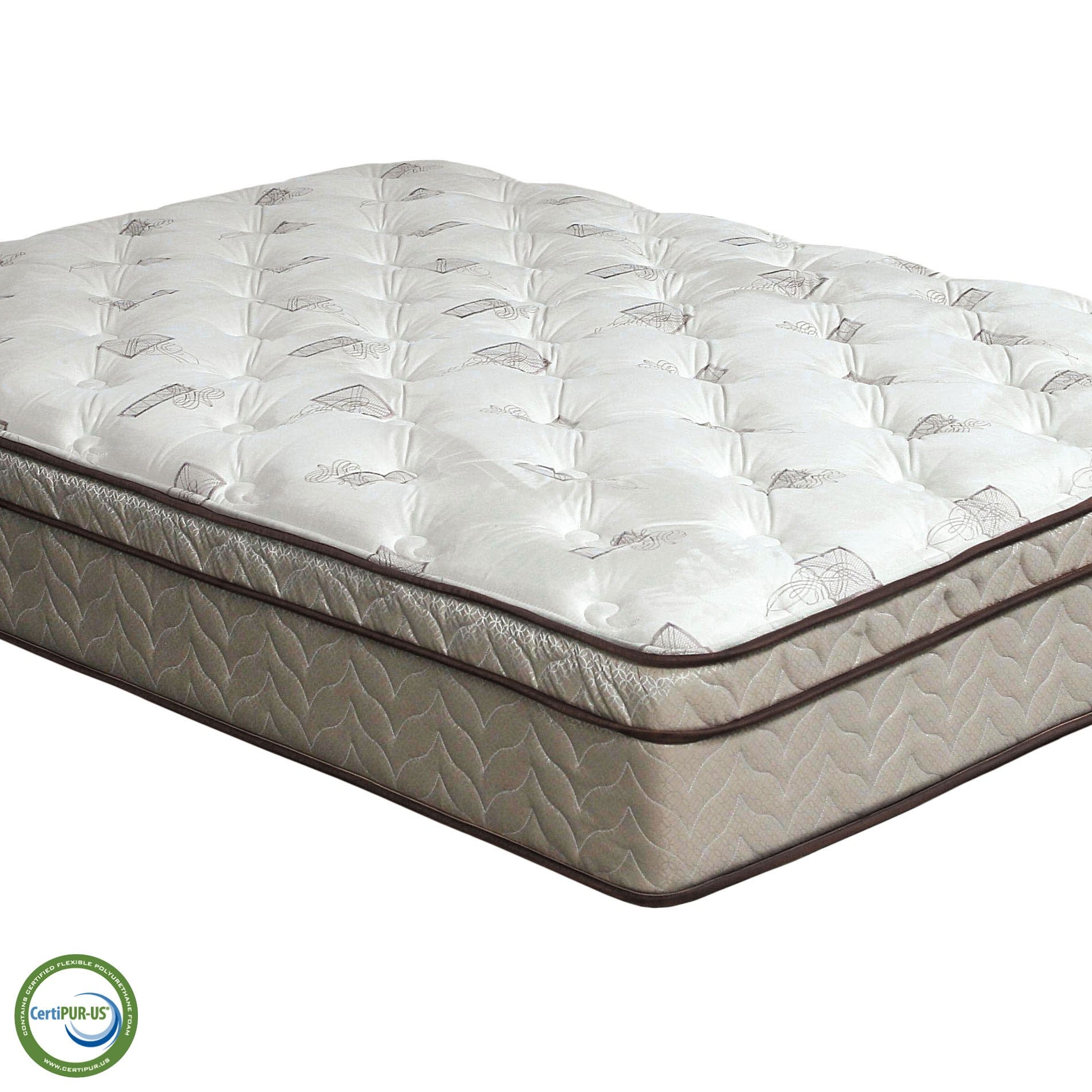 LILIUM TWIN SIZE EURO PILLOW TOP MATTRESS