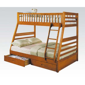 Jason Twin Over Full Bunk Bed- Oak