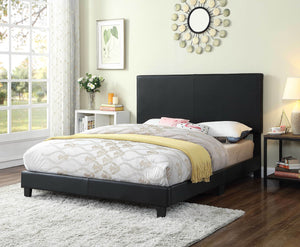 Full Bed - Black PU