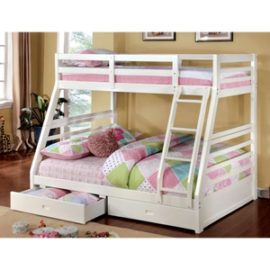 California III Twin Over Full Bunk Bed - White