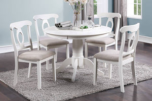 White 5pc Dining Set 2560