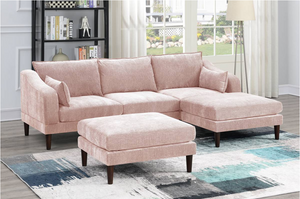 Mineral Sectional And Ottoman Set