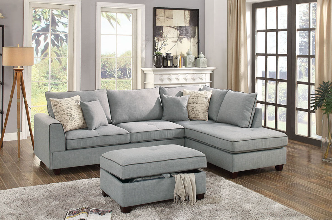 3-Pcs Sectional Sofa 6543