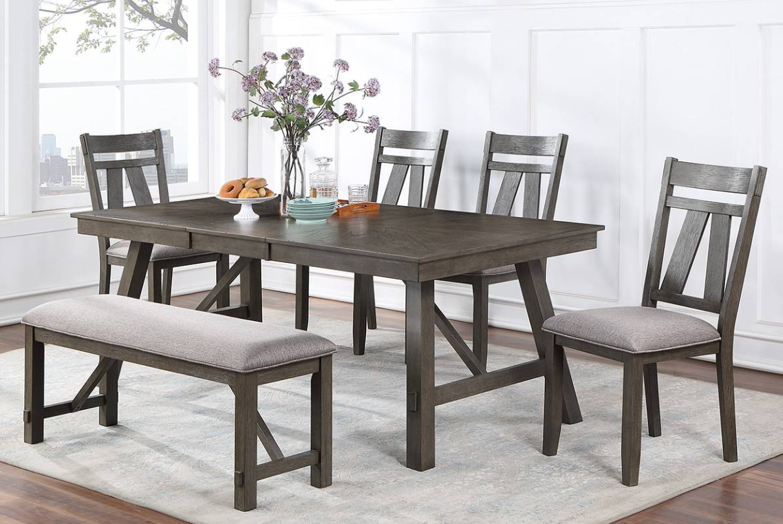 6PC DINING SET WITH BENCH 2515
