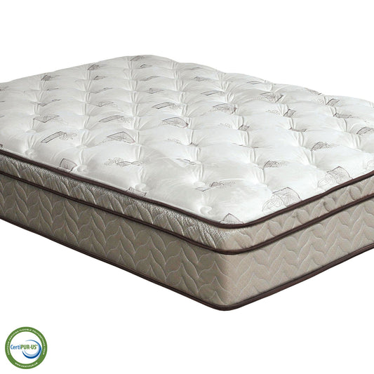 LILIUM Queen Size EURO PILLOW TOP MATTRESS