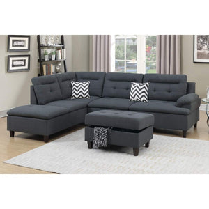 2pc Sectional F6590 - Poundex